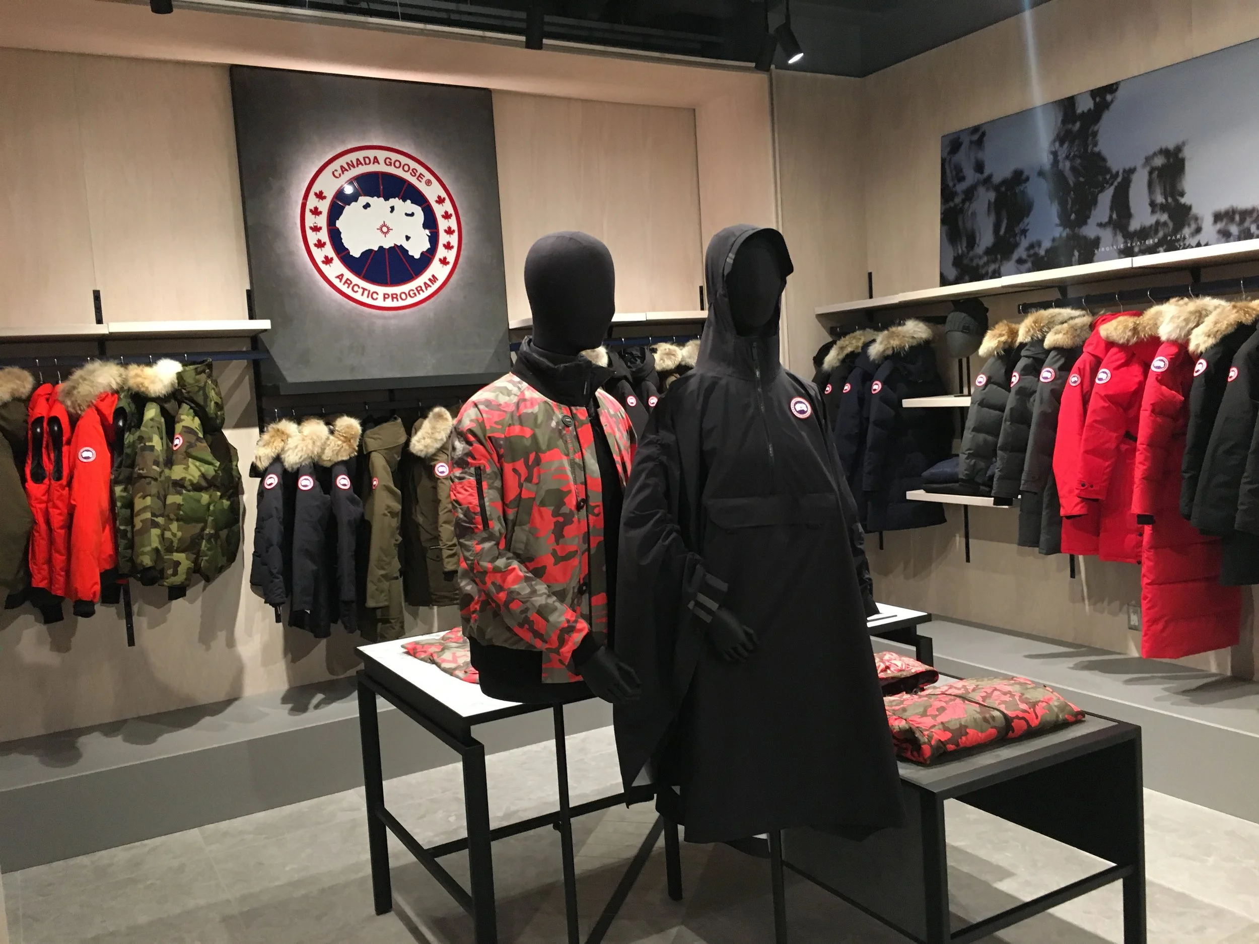 Canada Goose shop-in-store.