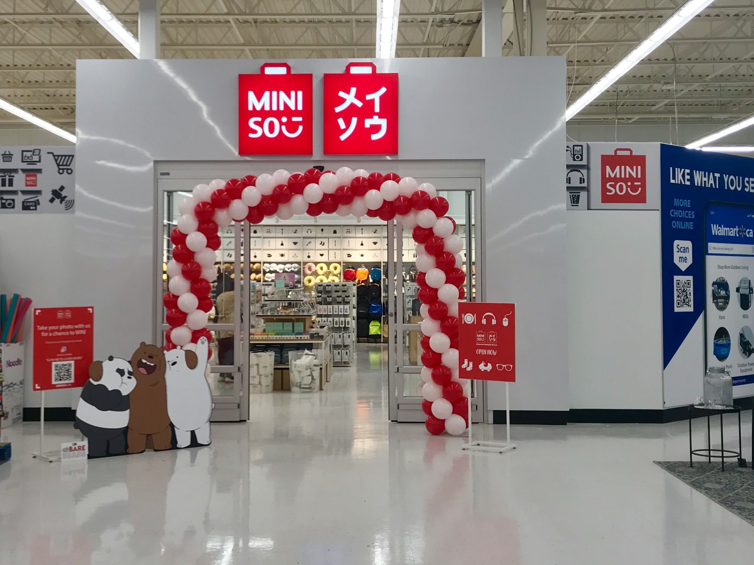 MINISO in Walmart. Photo: Walmart Canada