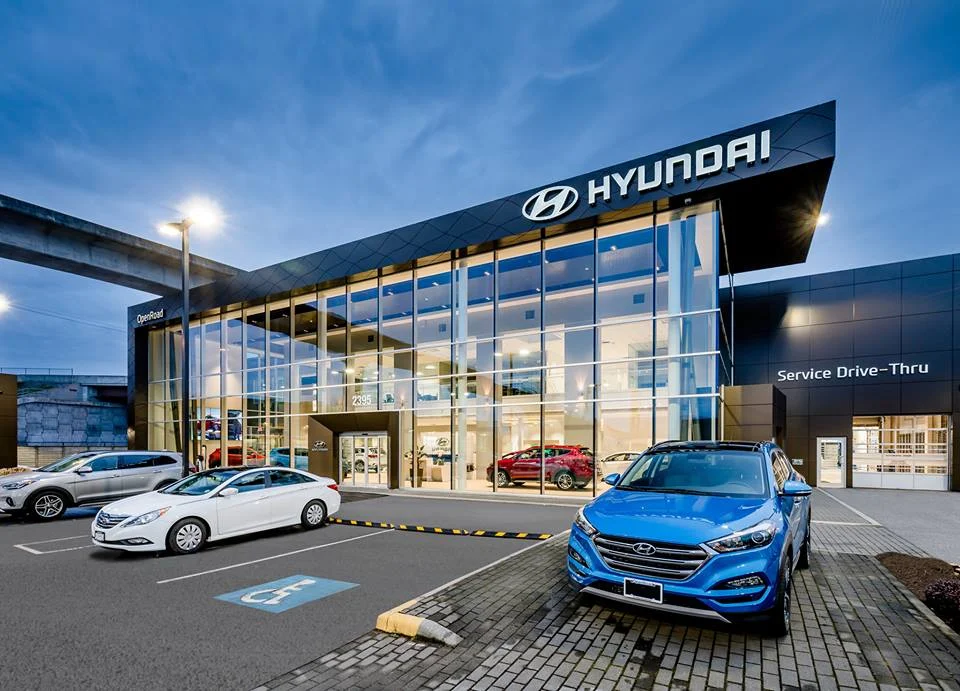 openroad hyundai boundary dealership in vancouver, bc photo: hyundai canada via facebook