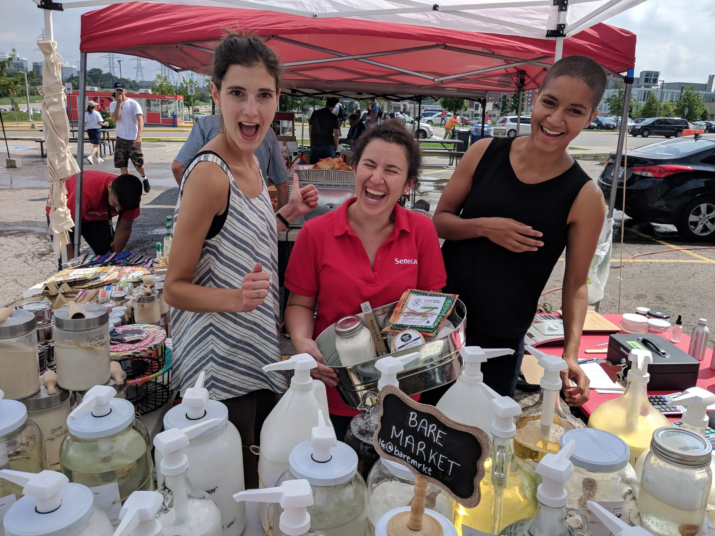 bare market pop-up at seneca college photo: bare market