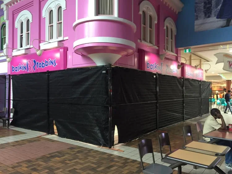 HOARDING DISGUISING THE SURPRISE TRANSFORMATION PHOTO: WOODBINE MALL VIA FACEBOOK
