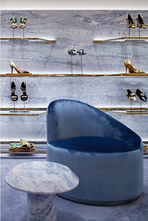 Shoe salon. PHOTO: VERSACE