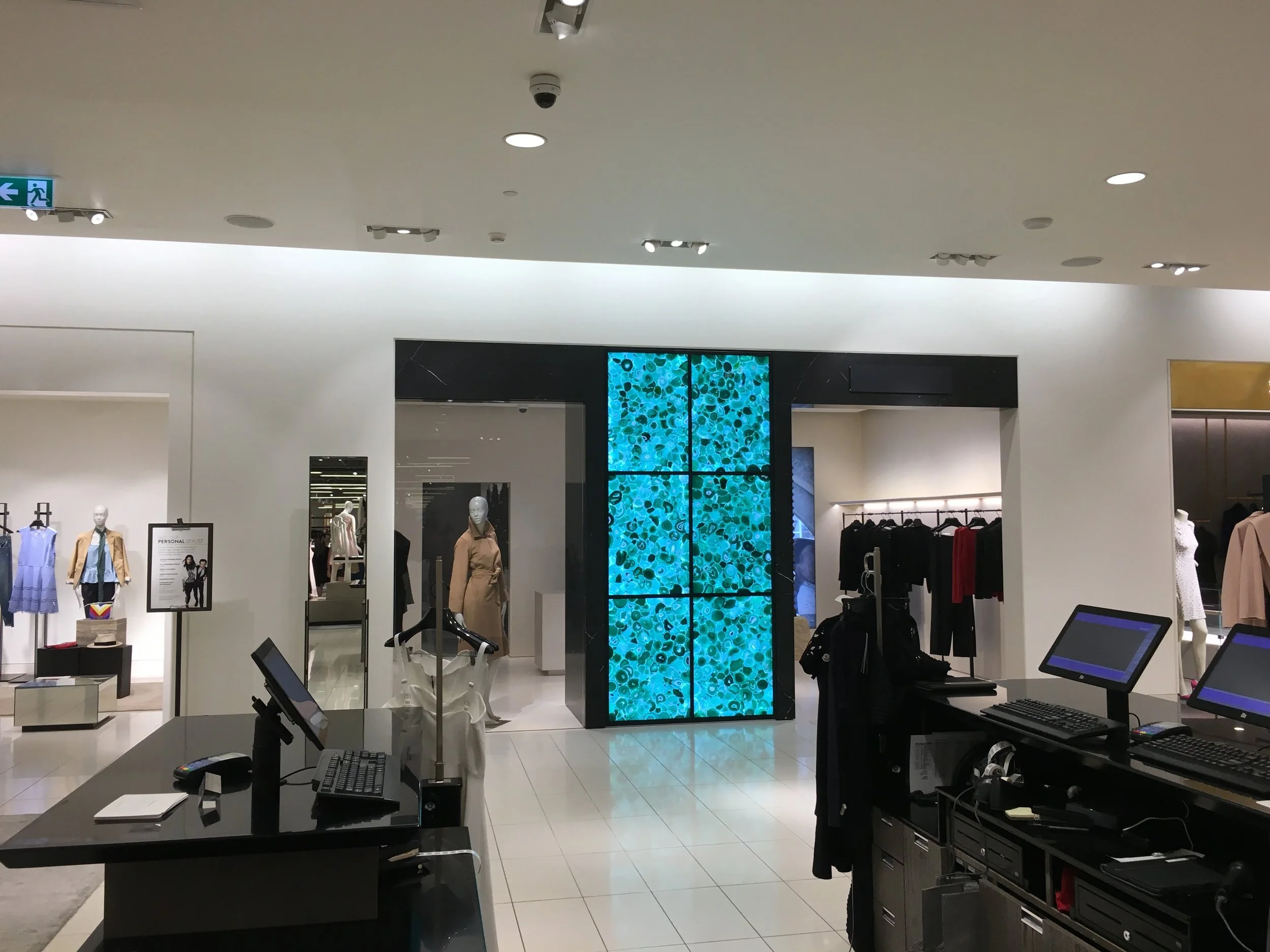 Loewe ‘hard shop’ on the 3rd floor of Nordstrom’s cf Toronto Eaton Centre flagship, which no longer carries Loewe fashions. The space to the left was once a Lanvin boutique. Photo: CRAIG PATTERSON