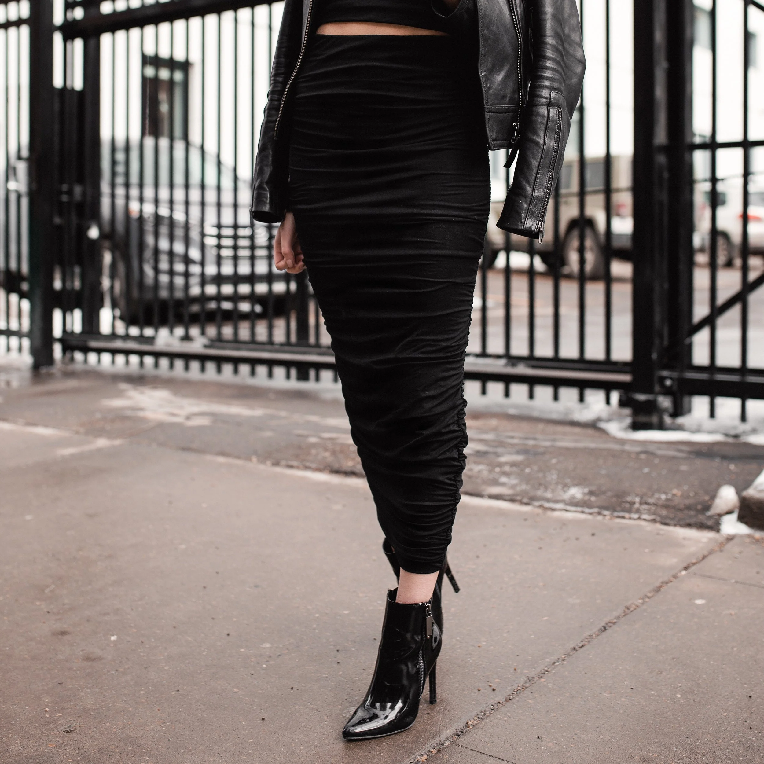 Double Layered Ruched Skirt. Click image to buy