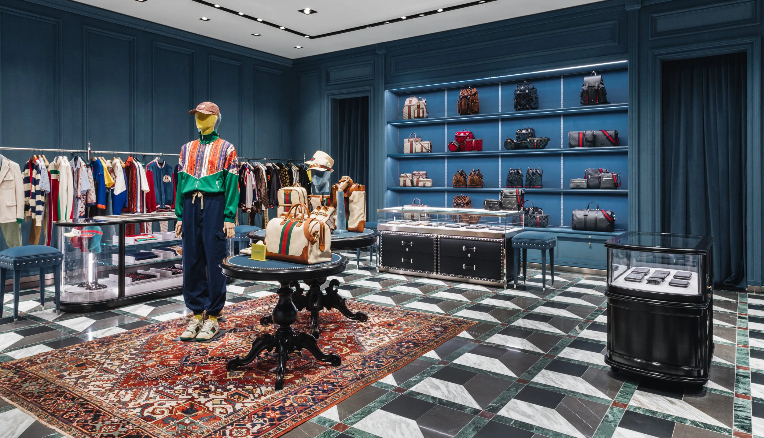 Another shot of the Men’s section. Photo: Gucci