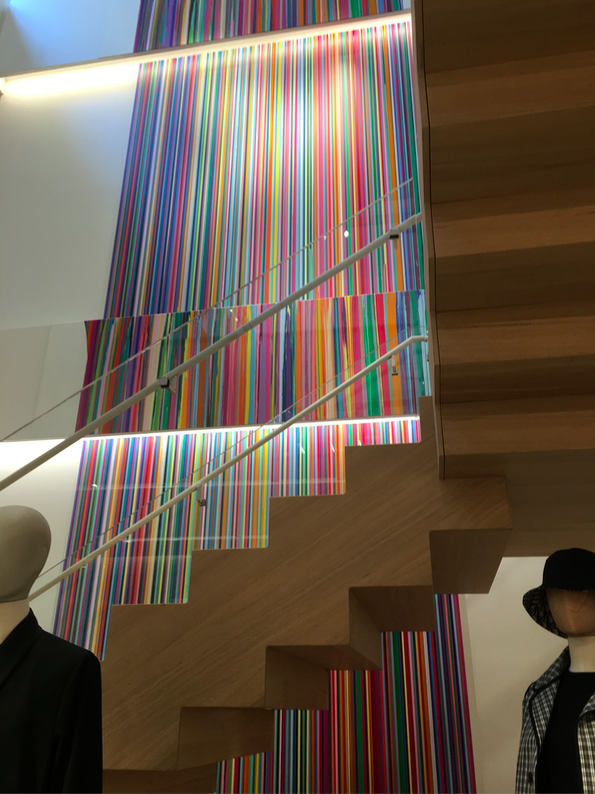commissioned work by artist Ian Davenport. Photo: Retail Insider
