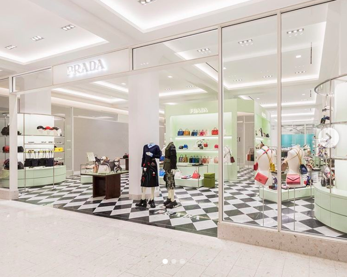 Ground-floor Prada boutique . Photo: Holt Renfrew Ogilvy via Instagram