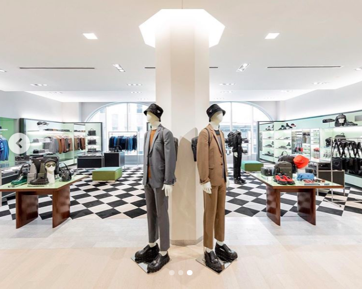 Fourth-floor men’s Prada boutique . Photo: Holt Renfrew Ogilvy via Instagram 