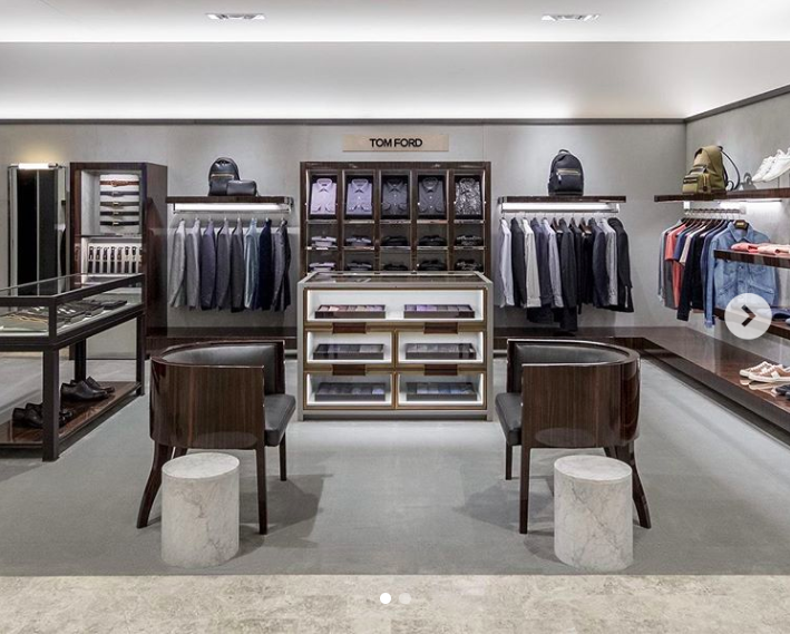 Fourth-floor men’s Tom Ford boutique . Photo: Holt Renfrew Ogilvy via Instagram