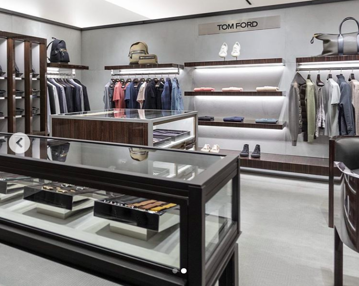  Fourth-floor men’s Tom Ford boutique . Photo: Holt Renfrew Ogilvy via Instagram 