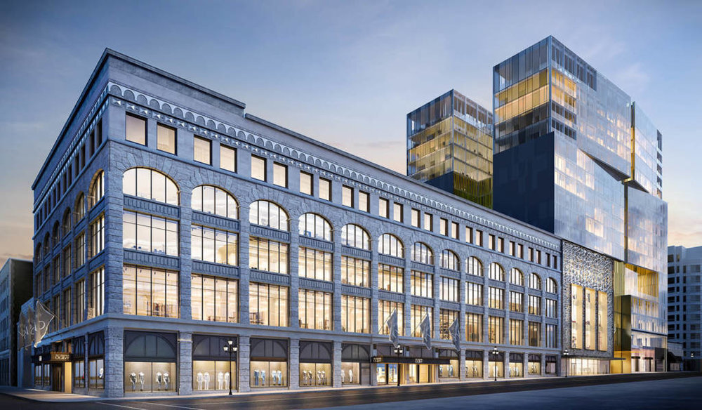 Rendering of the completed Holt Renfrew Ogilvy. Image via Gensler