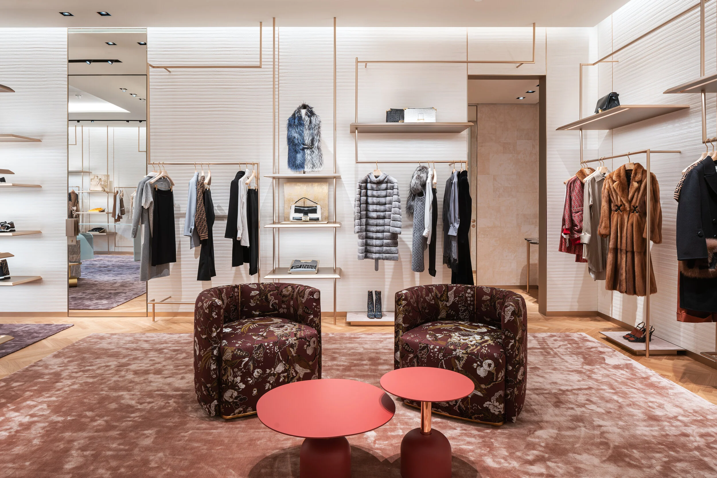 Women’s ready-to-wear and furs at Fendi Yorkdale. photo: michael muraz