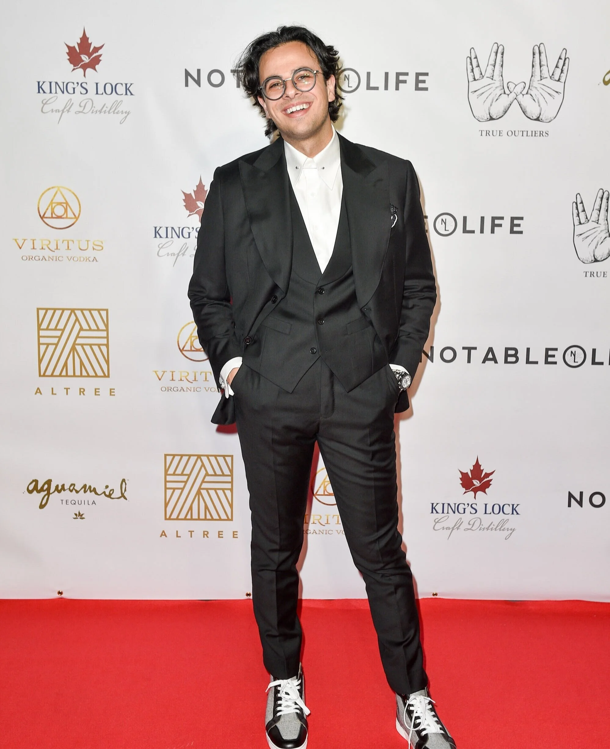 Moses Mandelbaum at the True Outliers opening event. Photo: george pimentel