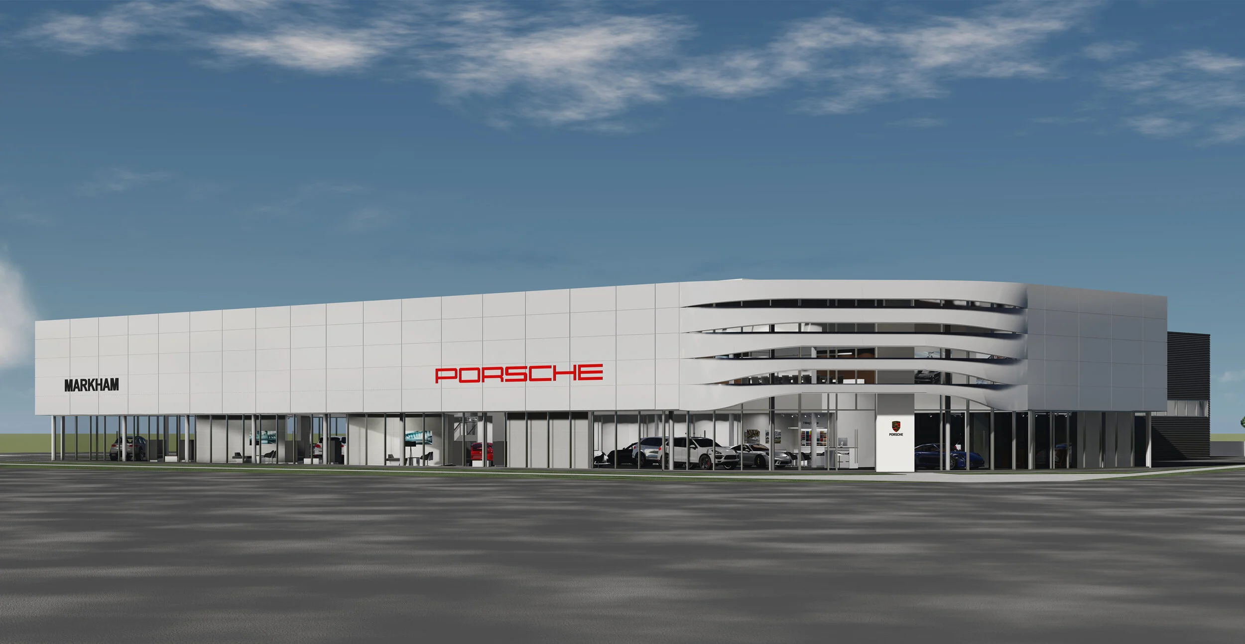 Rendering: Pfaff Porsche/Cadillac Fairview