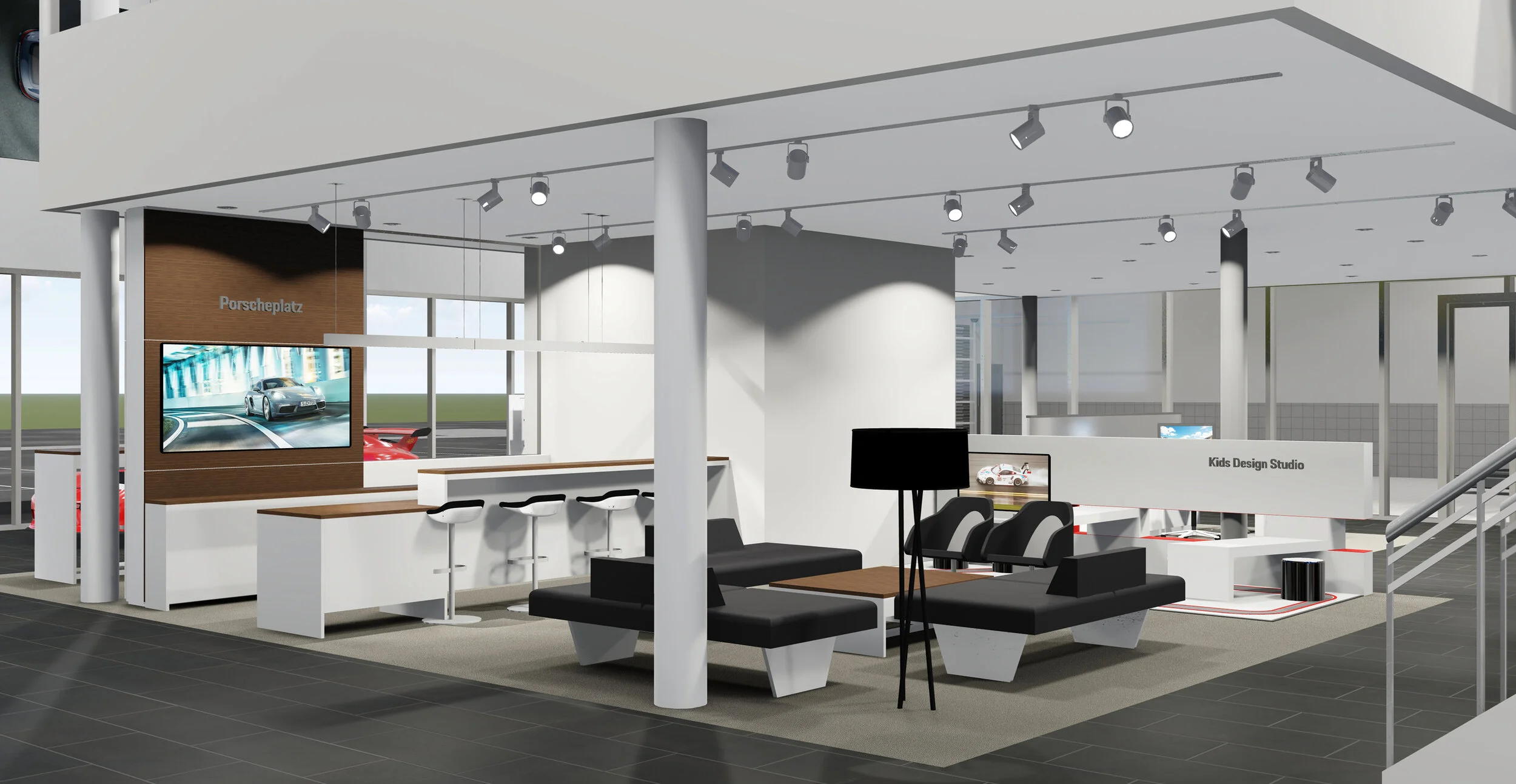 Rendering: Pfaff Porsche/Cadillac Fairview