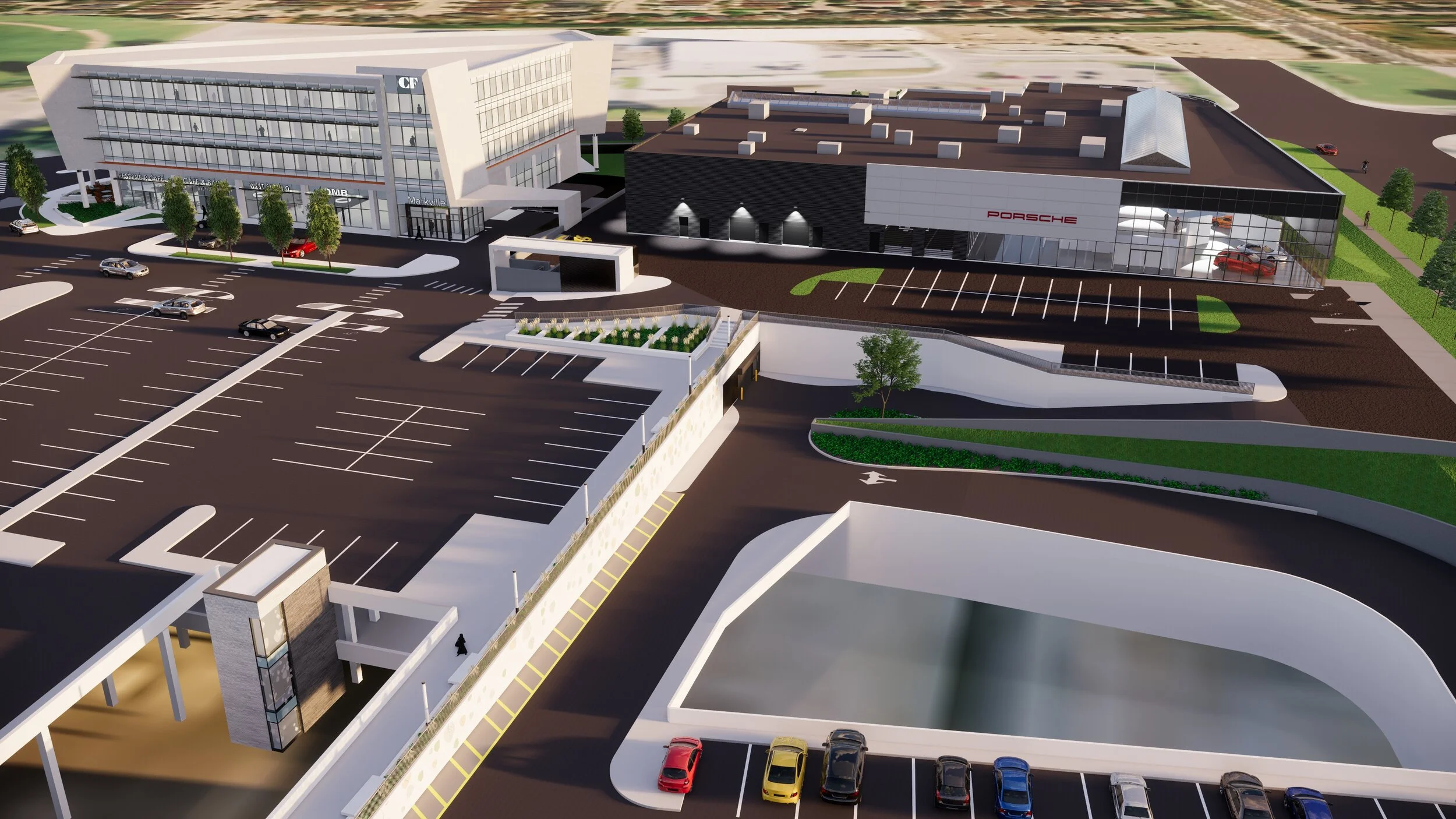 Rendering: Pfaff Porsche/Cadillac Fairview