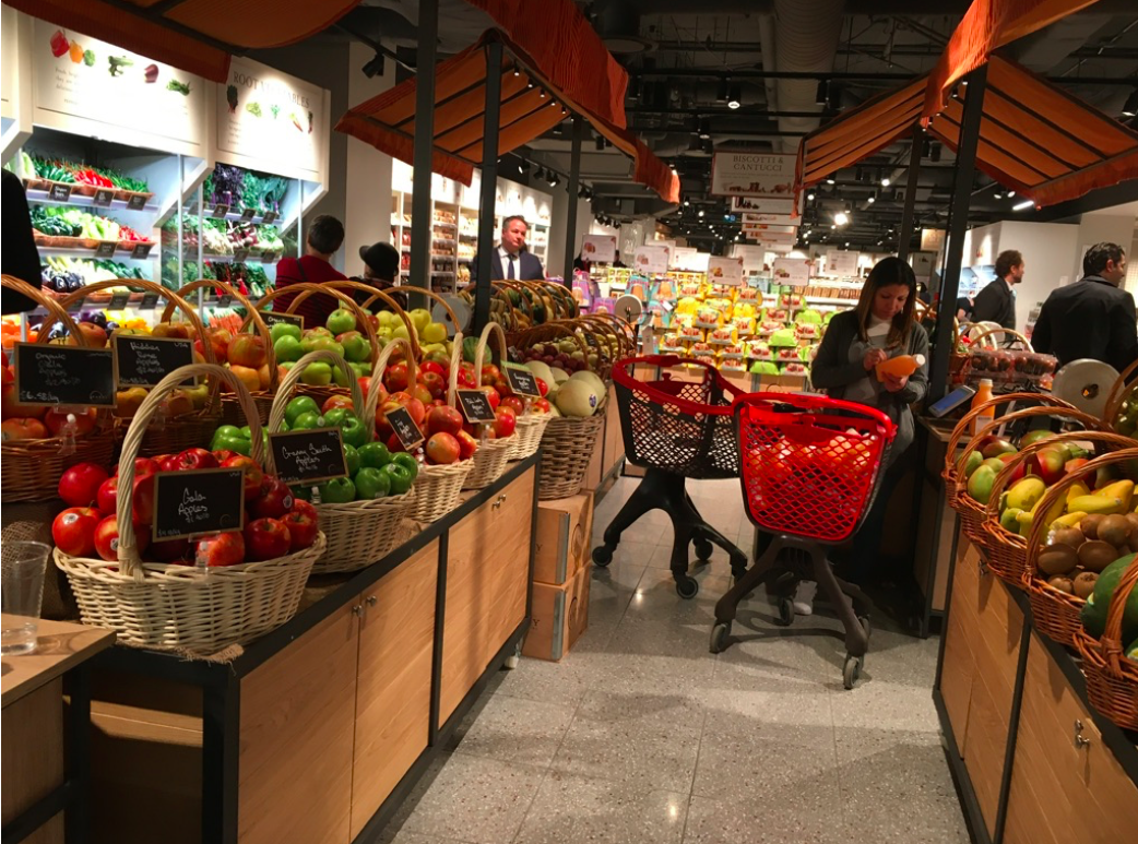 Produce section of Eataly in Toronto. Photo: Craig Patterson