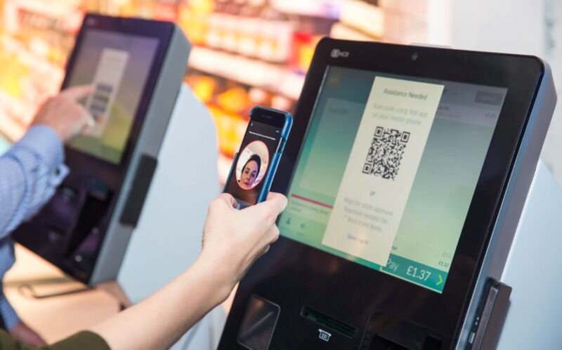 facial recognition checkouts. photo: trend hunter