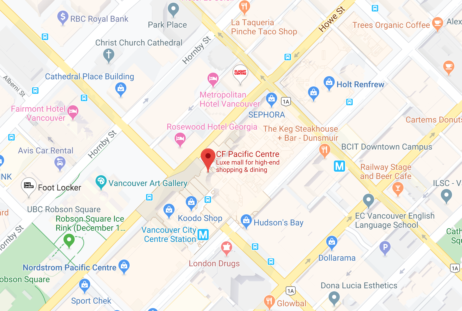 clickthrough map of surrounding area