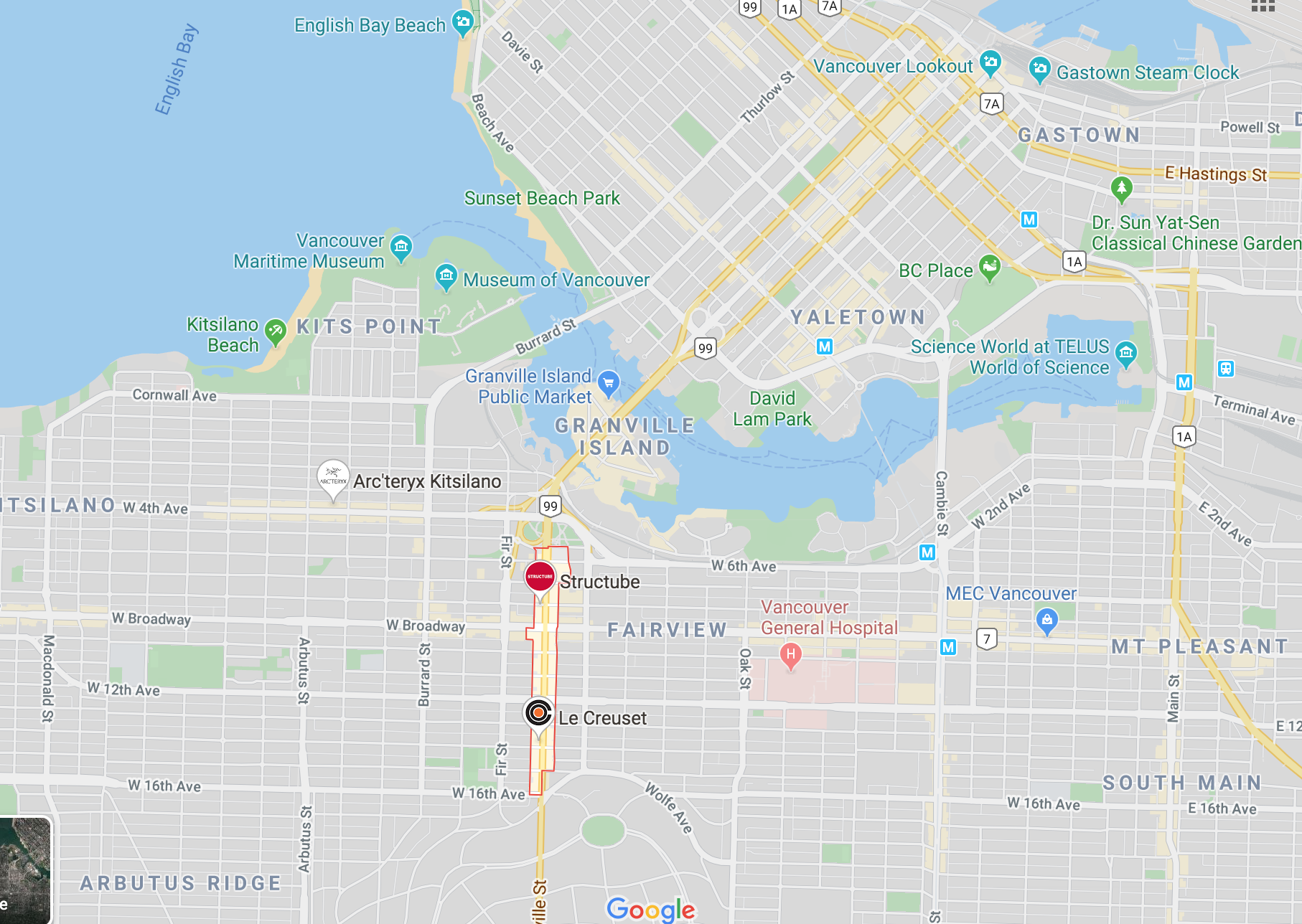   CLICK FOR INTERACTIVE MAP OF SOUTH GRANVILLE, VANCOUVER  
