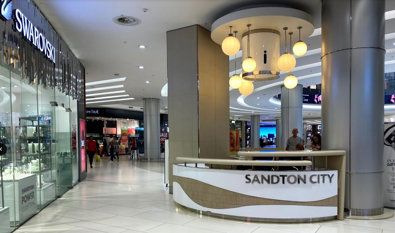 Information Desk in SandTON CITY. Photo: Lee Rivett