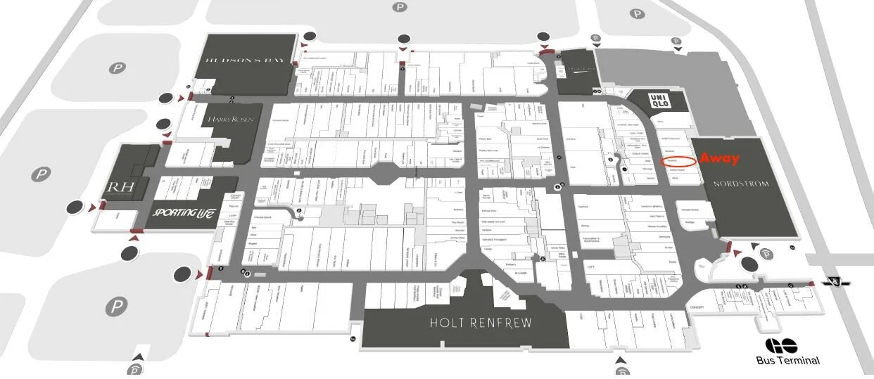 MAP OF YORKDALE SHOPPING CENTRE