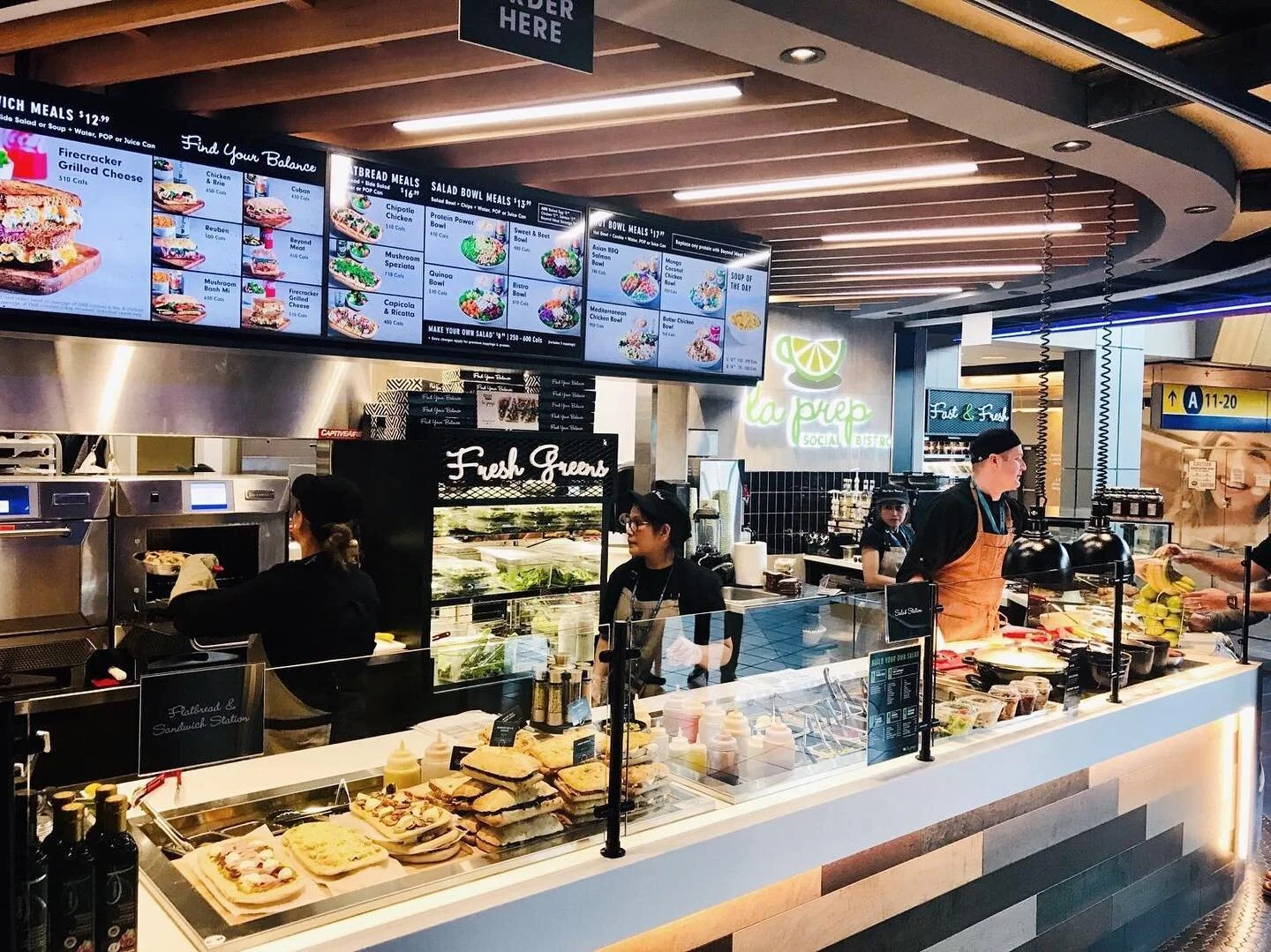 la prep location at calgary airport rebranded as ‘la prep social bistro.’ photo: la prep facebook
