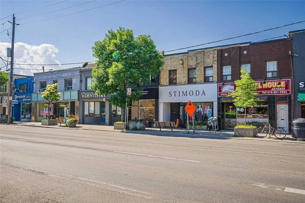neighbourhood retail on eglinton avenue west, toronto. photo: the eglinton way bia