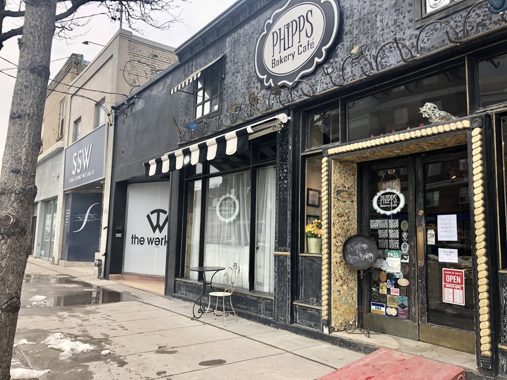 small businesses along eglinton avenue west, toronto. photo: jessica finch