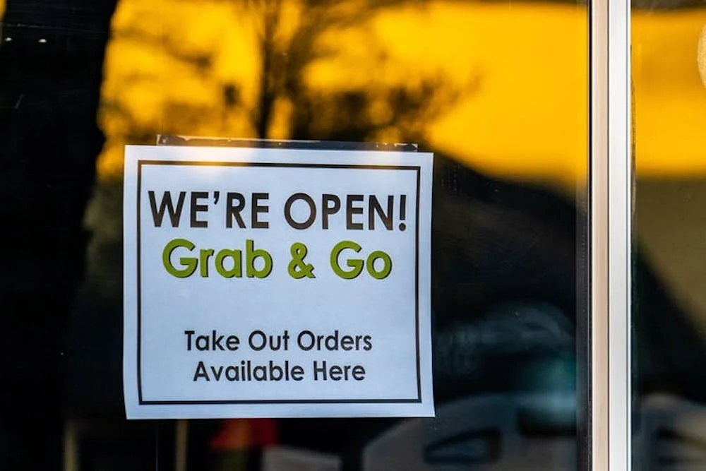Businesses, including restaurants, are finding different ways to continue providing their services. image: ShebleyCL
