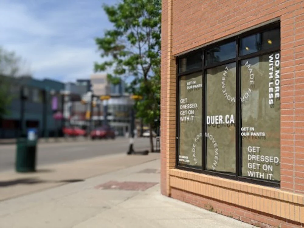 photo of exterior of new duer store in calgary.