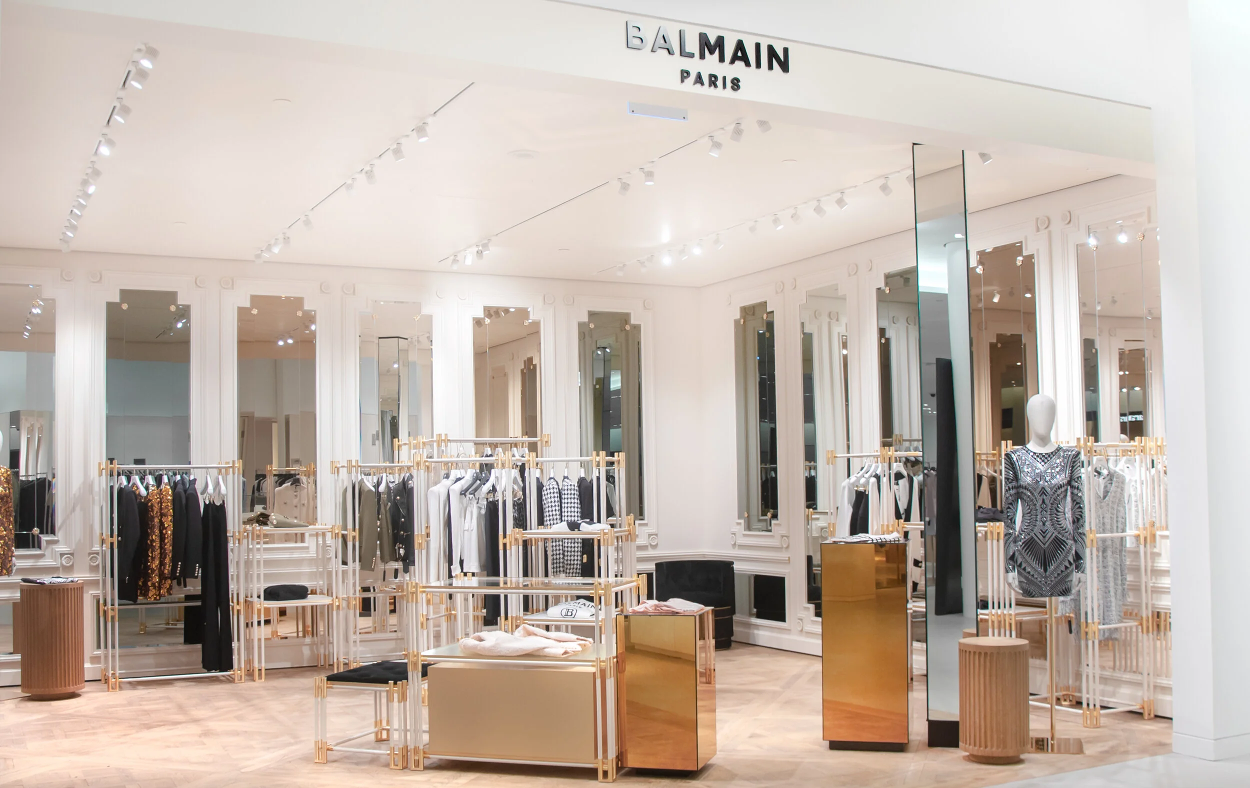 interior of new balmain boutique at yorkdale shopping centre. photo:    Amachris Corporation