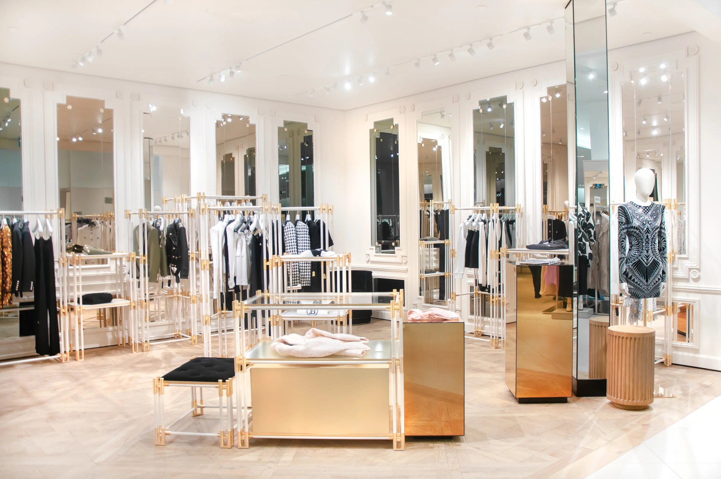   INTERIOR OF NEW BALMAIN BOUTIQUE AT YORKDALE SHOPPING CENTRE. PHOTO: AMACHRIS CORPORATION  
