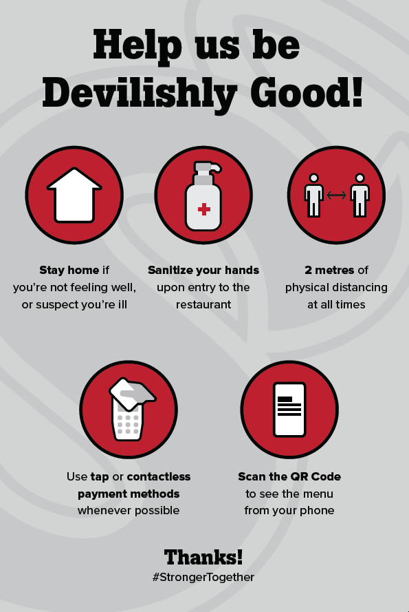 sign reminding guests of health and safety guidelines