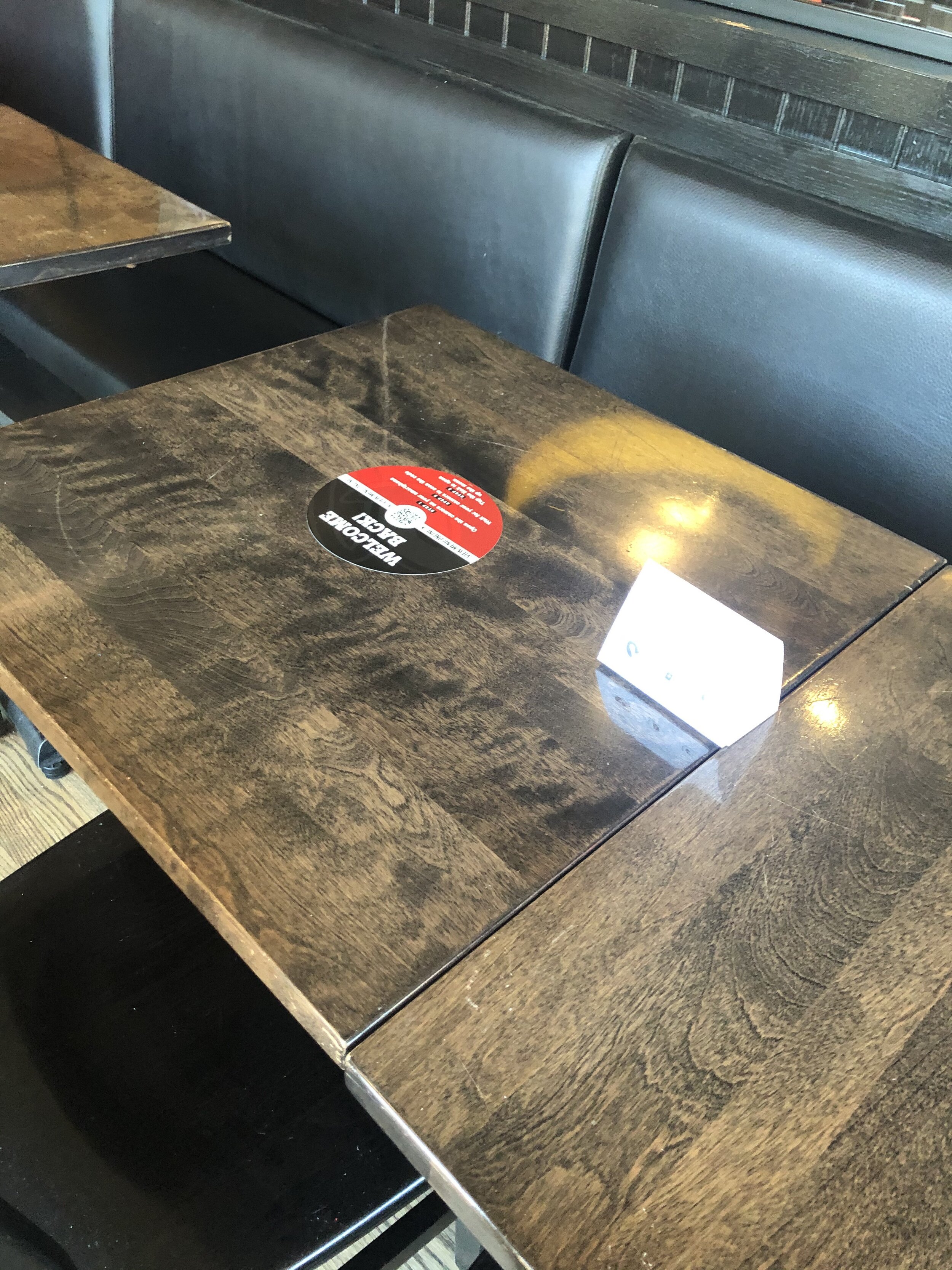   IMAGE OF QR CODE ON TABLE FOR GUESTS TO ELECTRONICALLY BROWSE THE MENU. PHOTO: ST. LOUIS  