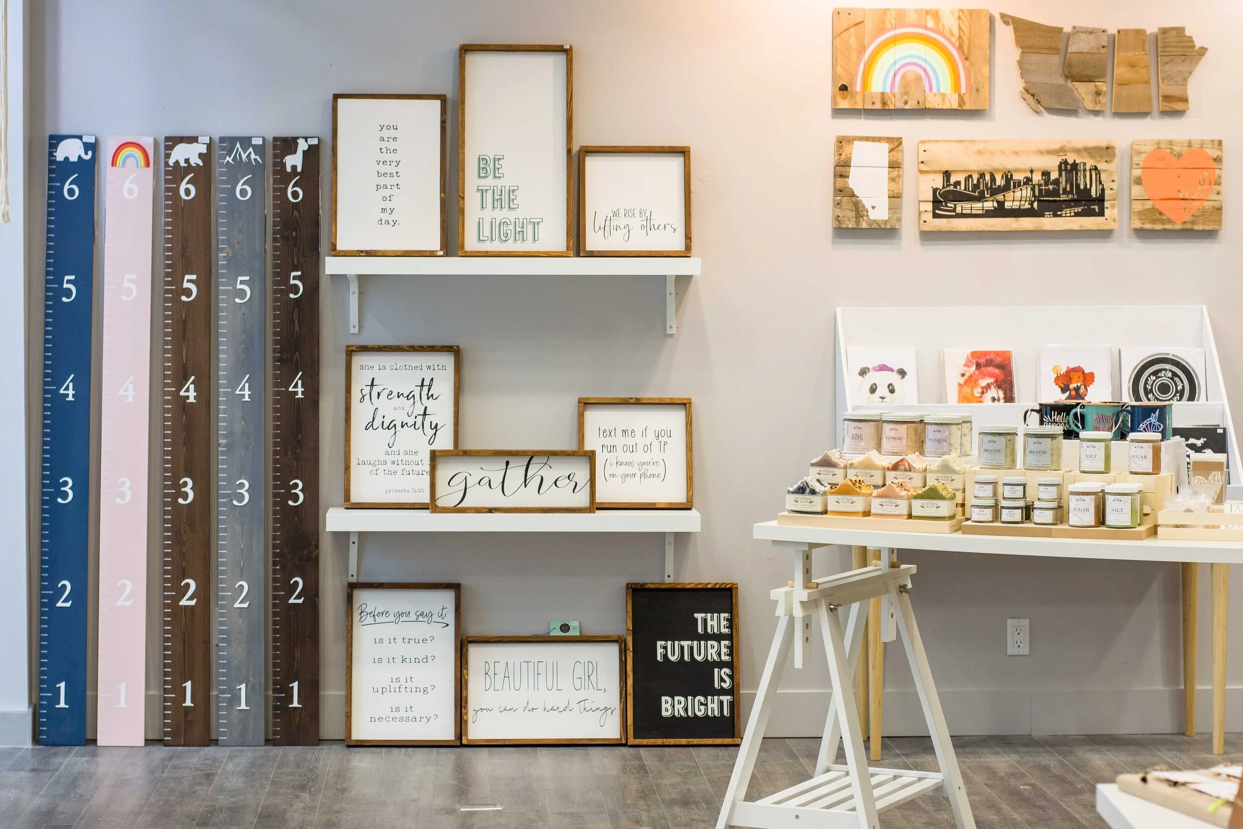 PHOTO OF ARRAY OF PRODUCTS AVAILABLE AT COLLAB. PHOTO: COLLAB