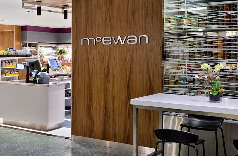 facade of mcewan fine foods. photo: mcewan fine foods