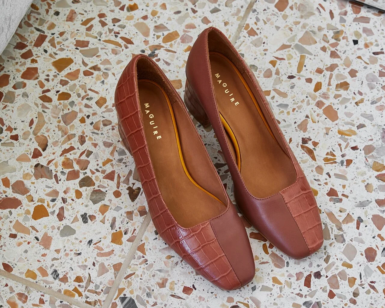 CLOSE UP OF MAGUIRE SHOES. PHOTO: NIAMH BARRY PHOTOGRAPHY