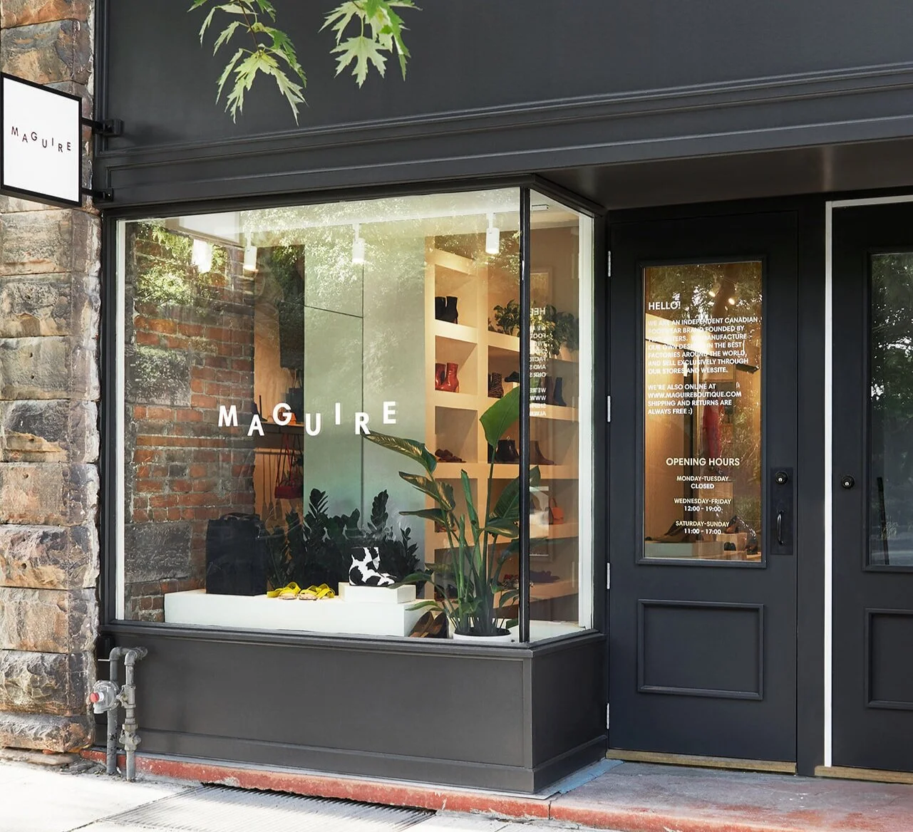 exterior view of new maguire store in toronto. photo: niamh barry photography