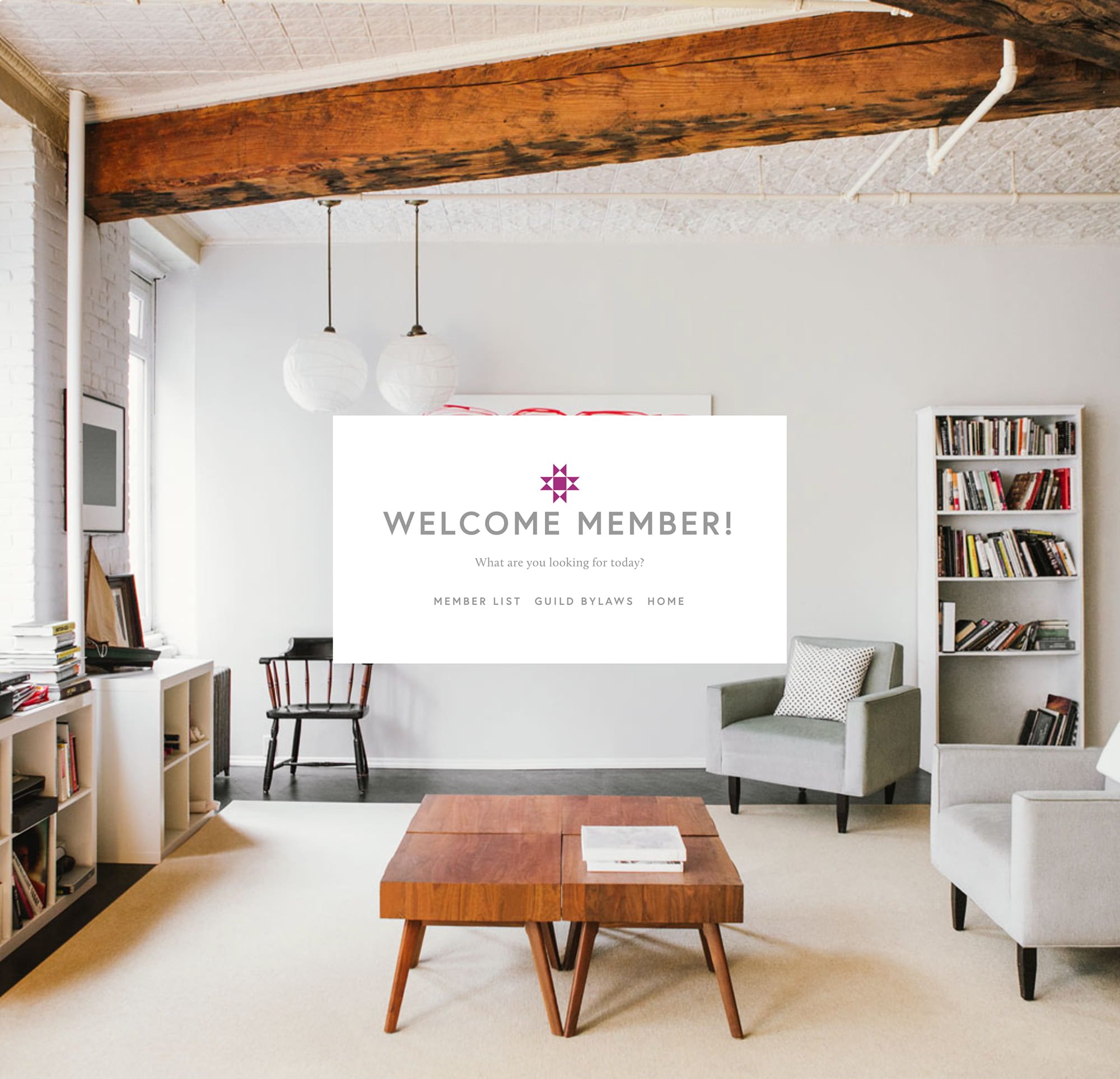 Members Welcome Page
