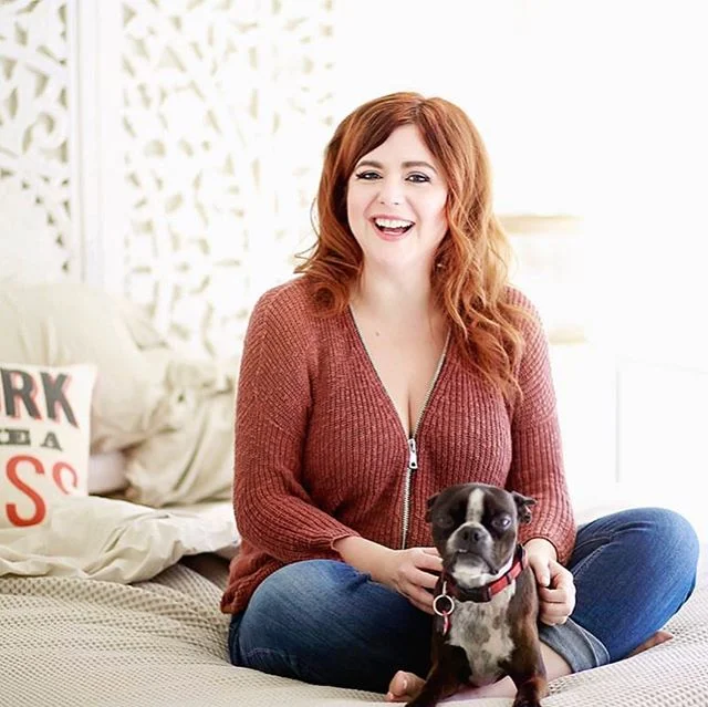 Last year one of my favorite super badass students, brand photographer @heidihapanowicz took this picture to capture my not-so-pinup look.... this is kind of like real life chilling with my pup picasso