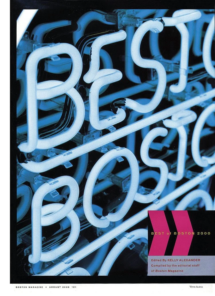 Neon sign created for title page of Boston Magazine’s annual Best of Boston issue.