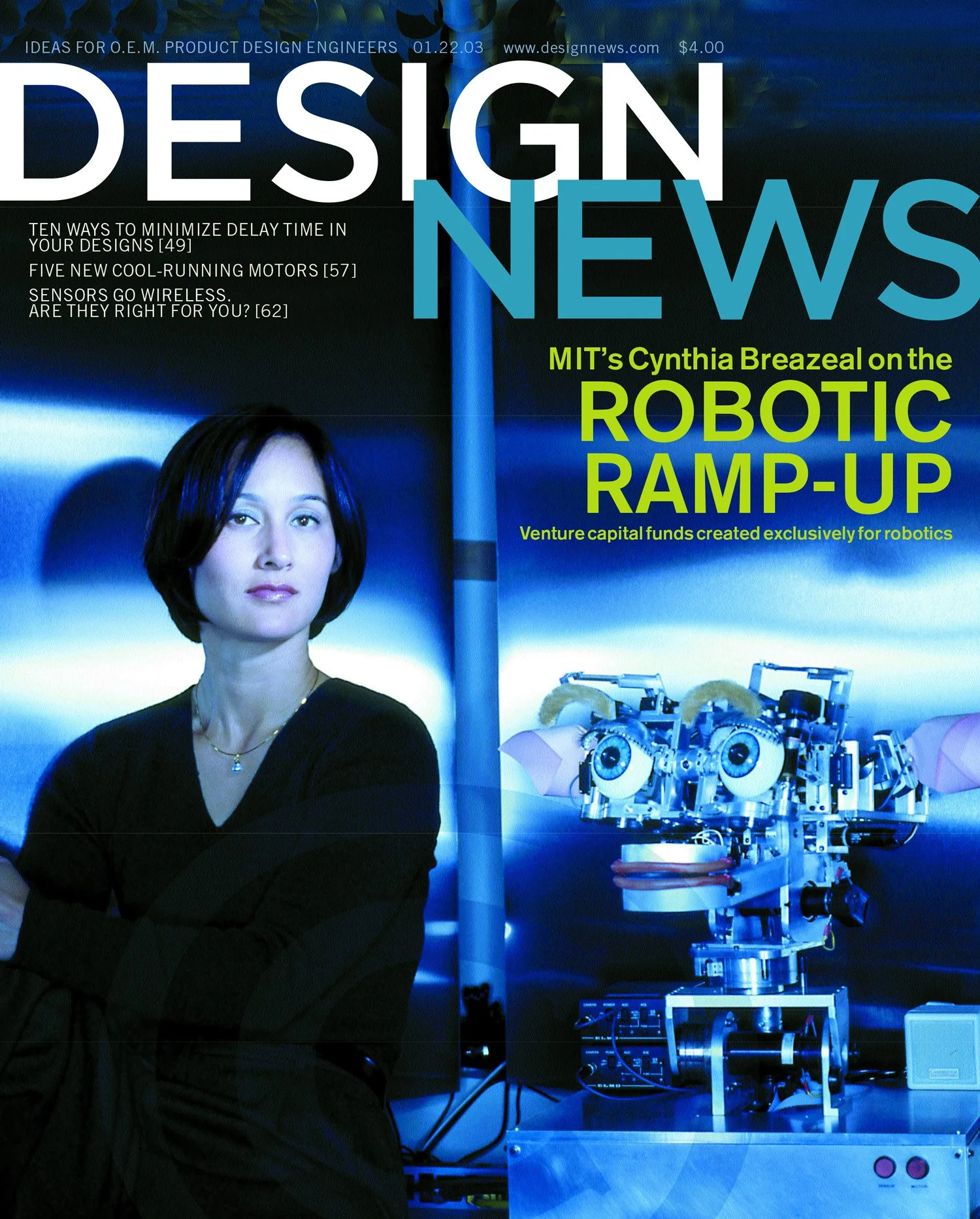 Cover art direction and design for Design News, an industry trade publication for product design engineers.