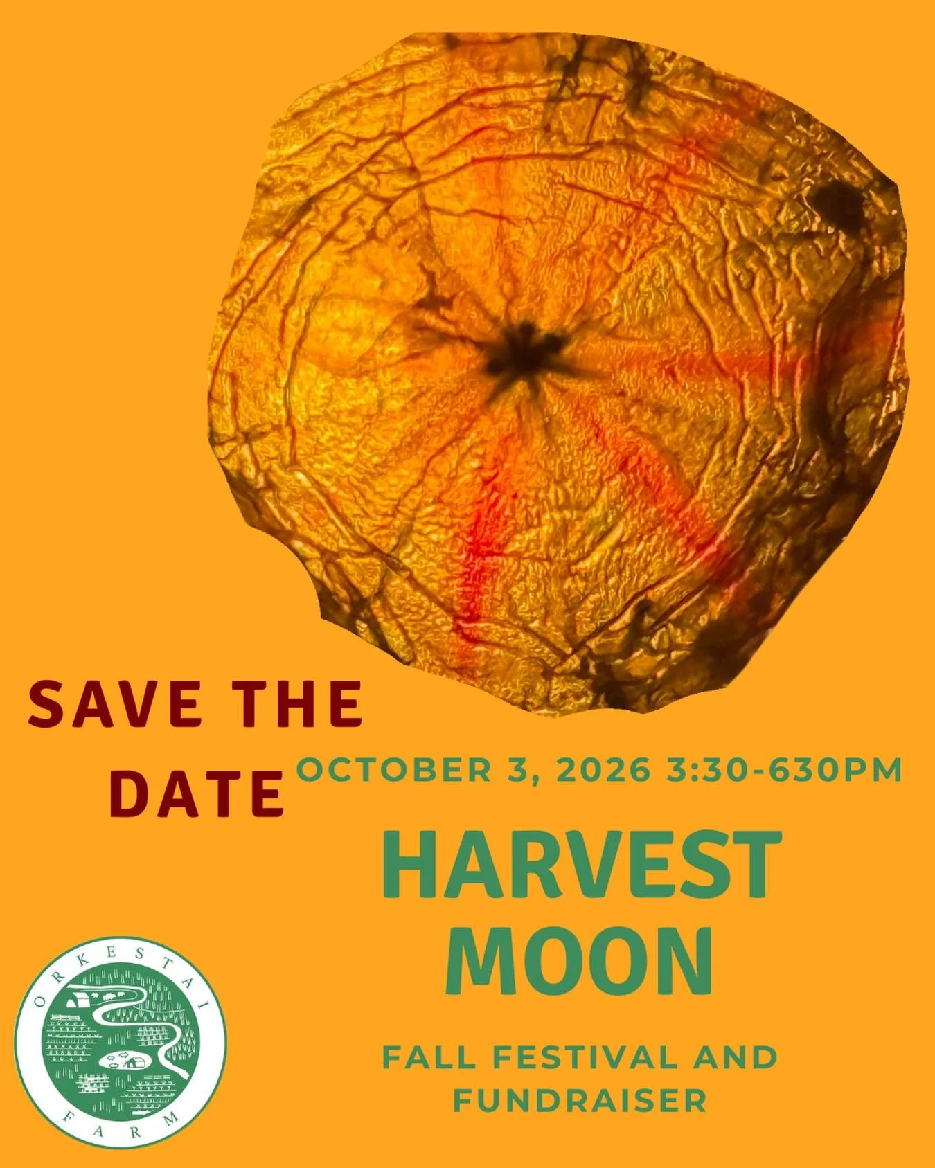 Weave gratitude into your busy schedule: 

Save the date for this year&rsquo;s Harvest Moon Fall Festival &amp; Fundraiser! 

Saturday, October 3, 2026 3:30&ndash;6:30 PM 

We invite you to gather with us in celebration and gratitude for the people, 