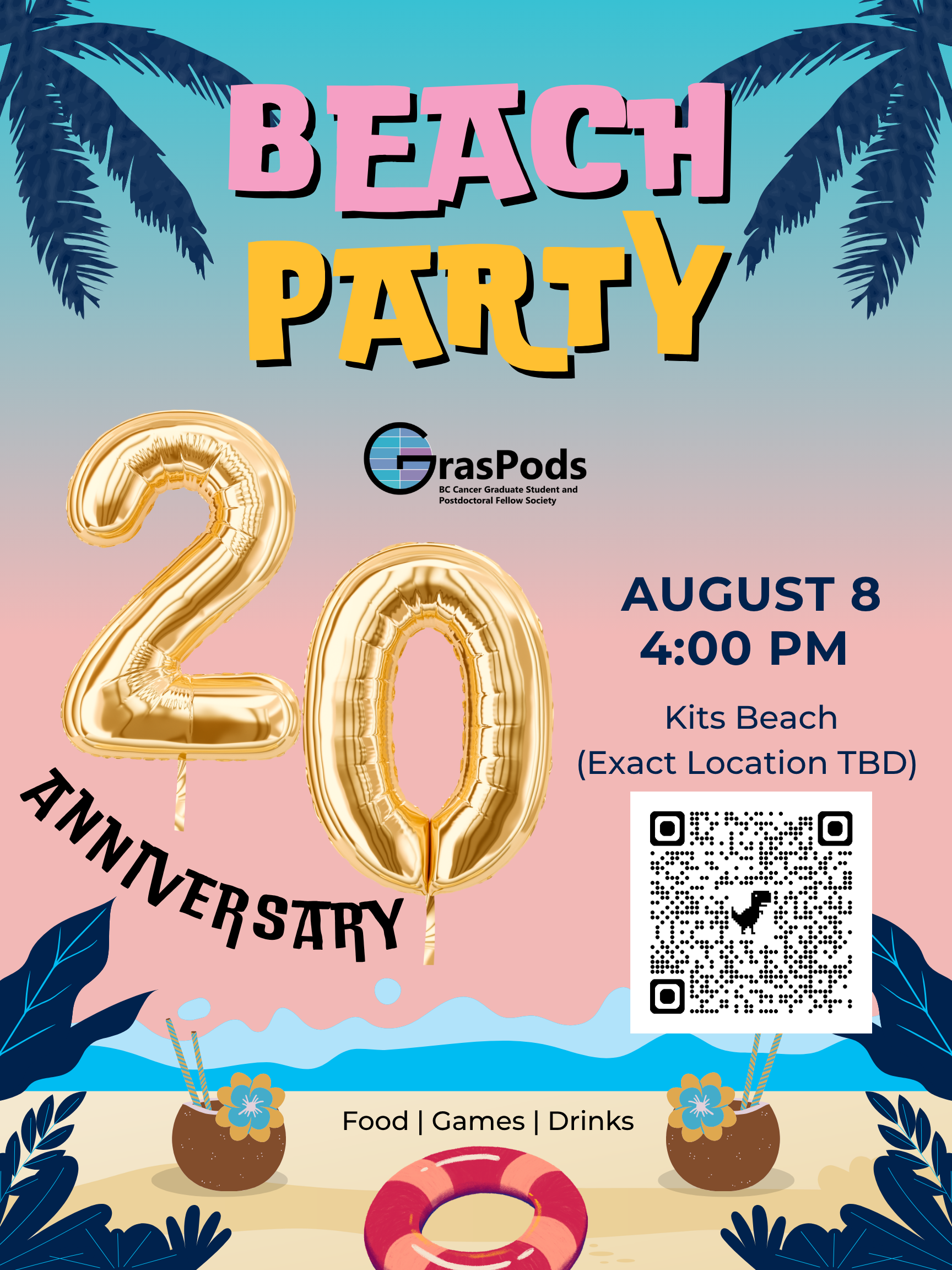 GrasPods 20's Anniversary Beach Party