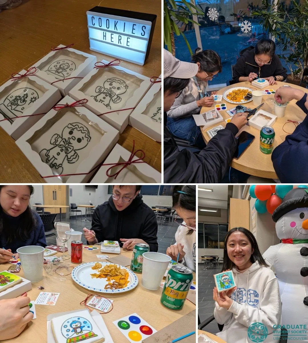 Feeling festive at BCCRC! ❄️🎄⛄️
Everyone was so creative with their holiday cookie decorating with edible paint! 🎨🍪

Special thank you to the GSS for supporting and making this event a success! 🤩