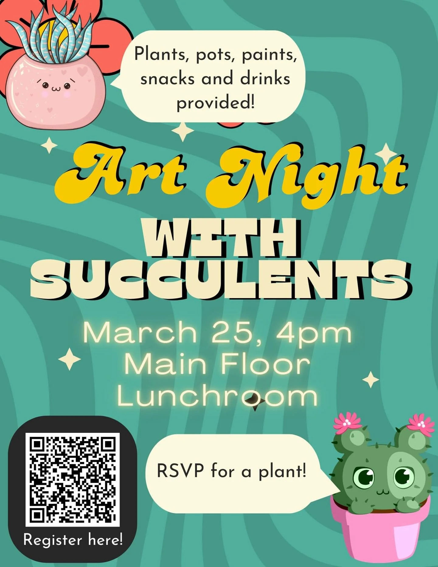 🌿 Plant Night 🌿
Join us for a cozy evening of planting and creativity!

🗓 Wednesday, March 25
⏰ 4&ndash;6 PM
📍 BCCRC Main Floor Lunchroom

RSVP to secure your plant 🌱
Come earlier for the best selection 👀
We&rsquo;ll provide everything you need