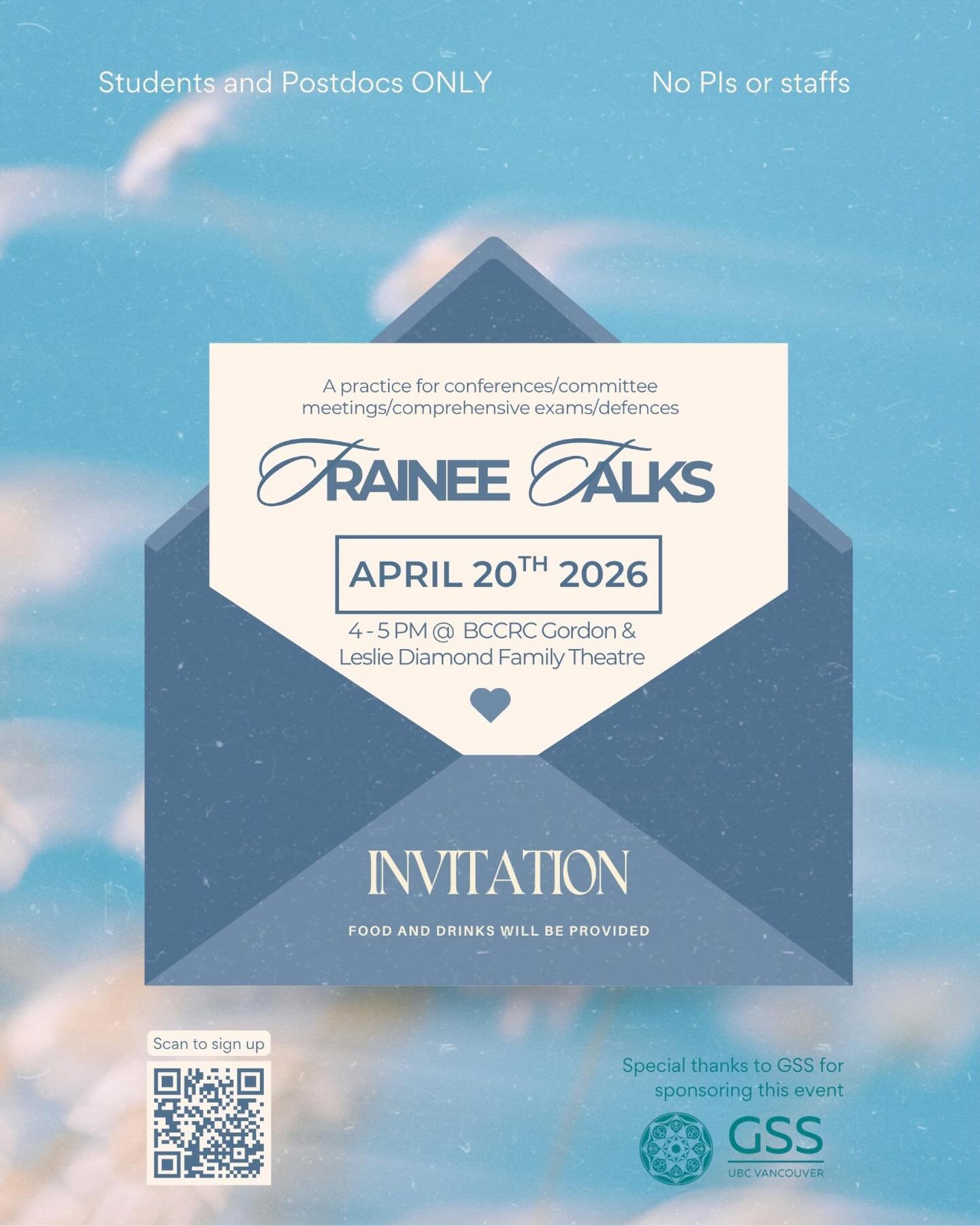 🎤 Trainee Talks by GrasPods 🎤

Got a presentation coming up? Want a low-pressure space to practice and get feedback?

Join us for GrasPods&nbsp;Trainee Talks, a supportive session where trainees can share their work and receive constructive feedbac