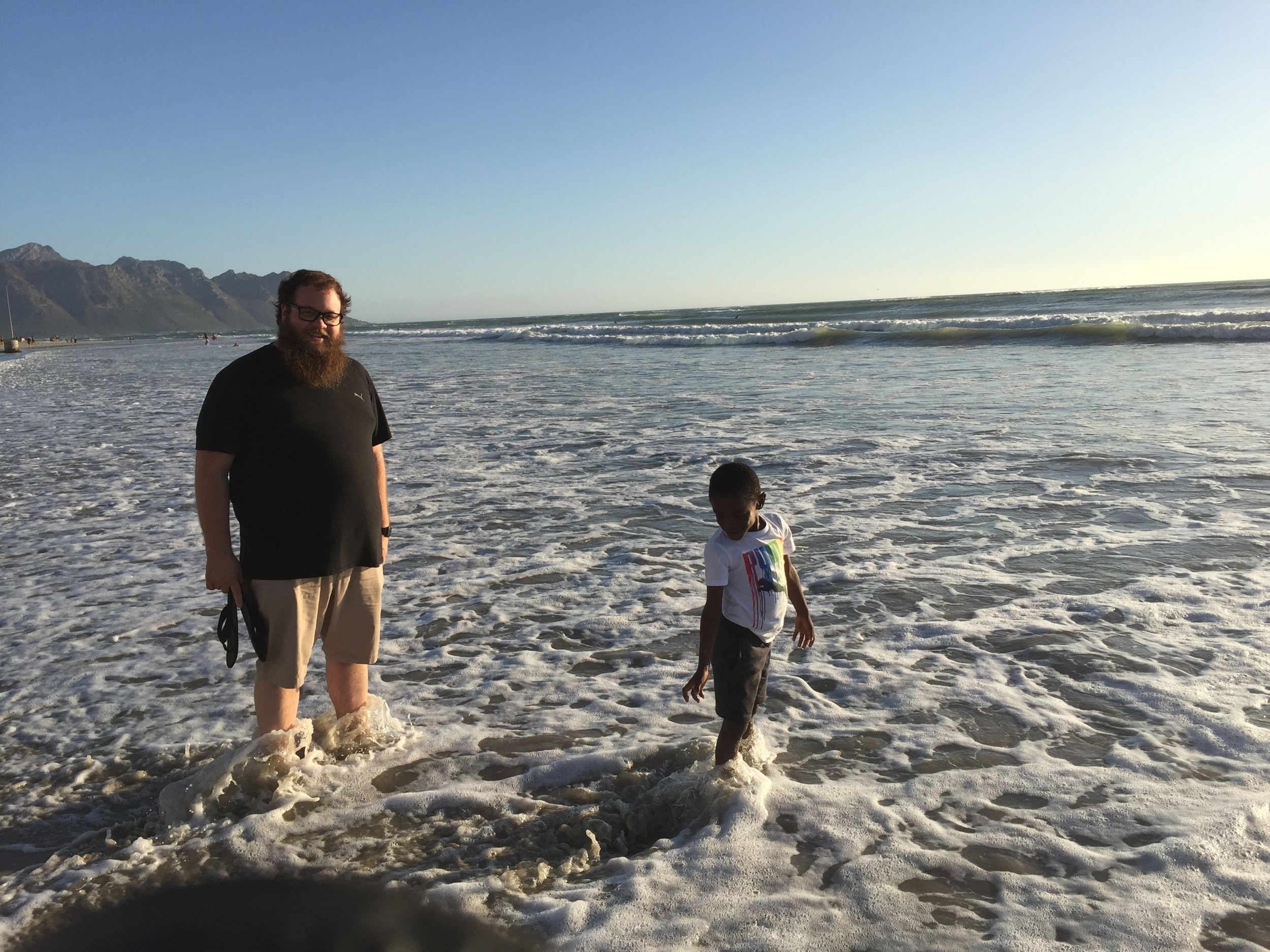 Before he began throwing himself into the water.