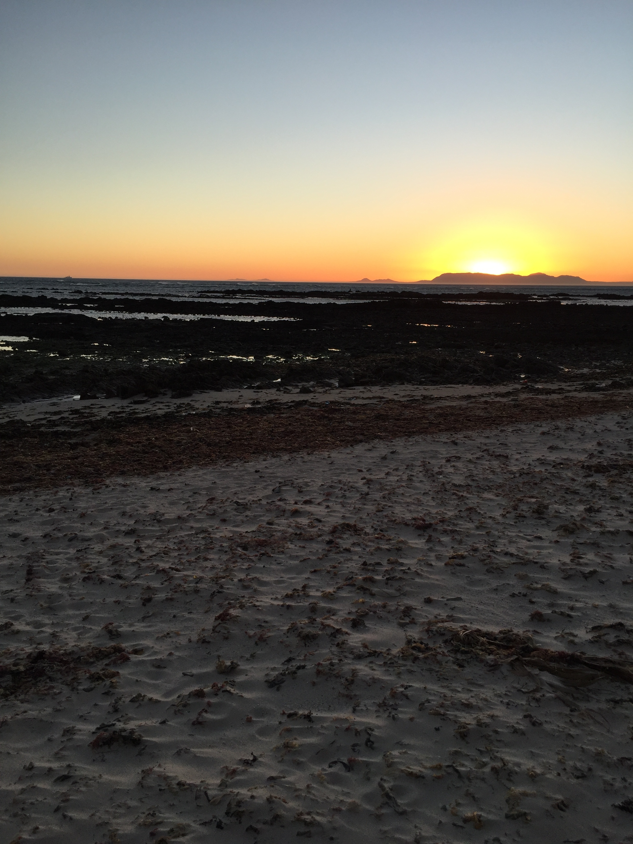 Beautiful sunset on our walk back.
